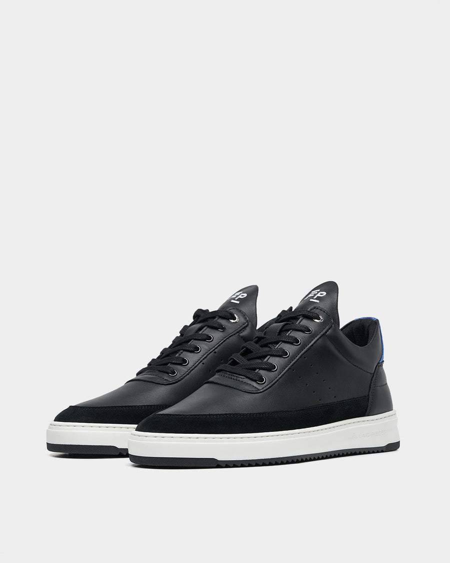 Low Top Bianco Black