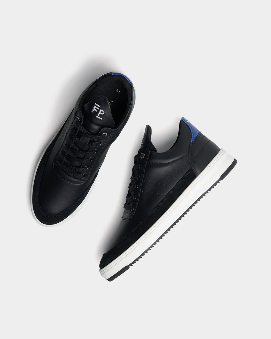 Low Top Bianco Black