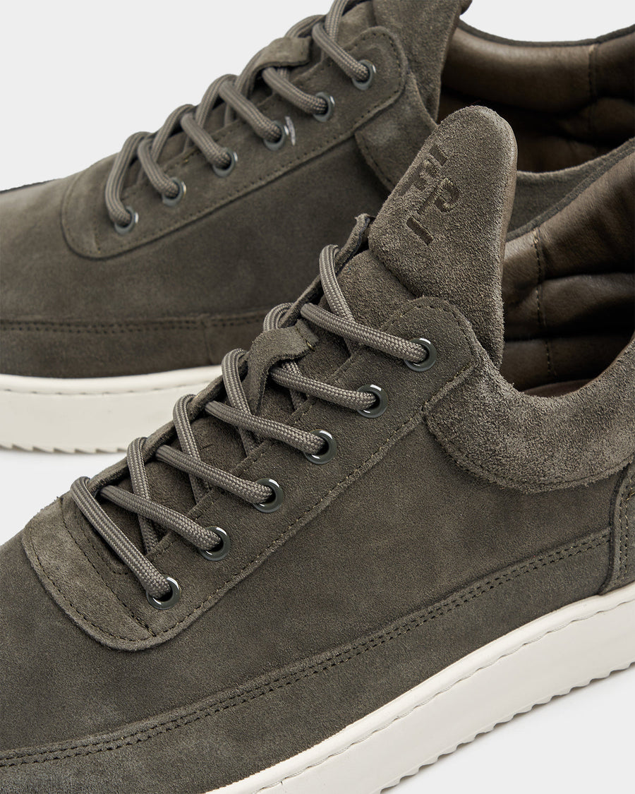 Low Top Organic Suede Green