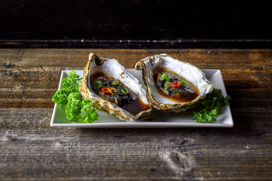 Steamed oysters